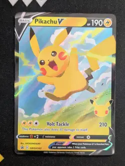 Pikachu V - SWSH143 SWSH: Sword & Shield Promo Cards Pokemon NM Holo - Image 1
