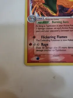 TYPHLOSION 034 RARE HOLO 2006 BLACK STAR PROMO POKEMON CARD - Image 3