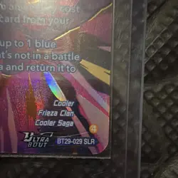 Incredible Strongest Warrior Cooler BT29-029 SLR Foil Ultra Bout 15000 DBS Card - Image 4
