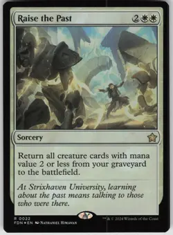 MTG Raise the Past Foil NM Foundations Magic 22 - Image 1