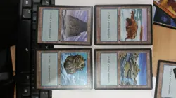 MTG ISLAND Tempest Basic Land All 4 Arts set 1997 - Image 1