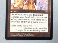 Mtg Carte Magic Mirage Lion's Eye Diamond English LP/MP - Image 4