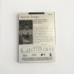 Topps 2019 Bowman Sterling Aaron Judge SR-AJ Gold Refractor /50 Yankees - Image 2
