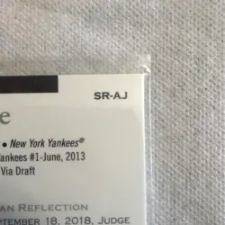 Topps 2019 Bowman Sterling Aaron Judge SR-AJ Gold Refractor /50 Yankees - Image 4