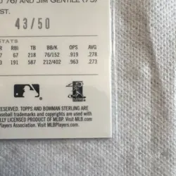 Topps 2019 Bowman Sterling Aaron Judge SR-AJ Gold Refractor /50 Yankees - Image 5