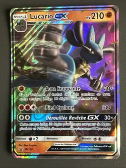 Carte Pokemon Lucario GX Sm100 Promo Soleil Et Lune - Image 1