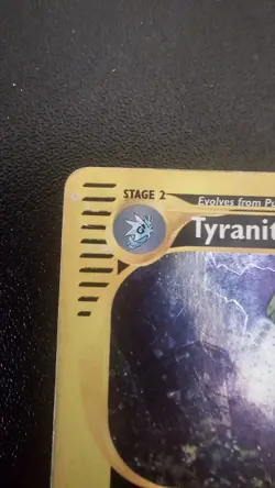 Pokemon TCG Tyranitar | Ultra Rare Holo | H28/H32 Aquapolis Damaged - Image 5