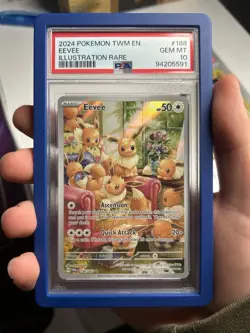 Pokemon Twilight Masquerade - Eevee AR 188/167 - English PSA 10 Gem Mint - Image 1