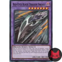 Yugioh Red-Eyes Black Dragon Sword LEDD-ENA43 Common 1st Edition NM - Image 1
