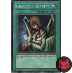 Yugioh Graceful Charity SDP-040 Super Rare LP - Image 1