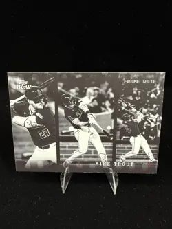 Mike Trout FRAME RATE FR7 2025 Topps Black And White Los Angeles Angels - Image 1