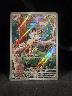 Pokemon TCG Phantasmal Flames - MEOWTH 106/94 illustration Rare - Image 1