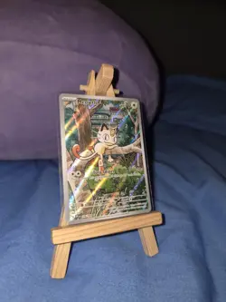 Pokemon TCG - Meowth Illustration Rare - Phantasmal Flames 106/94 Top Loader - Image 1