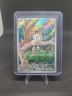 Pokemon TCG Meowth 106/94 Phantasmal Flames Illustration Rare Near Mint - Image 1