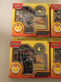 Pokemon TCG Pokemon Day 2026 Box Pikachu Promo Card Coin Boosters 4 Boxes - Image 3