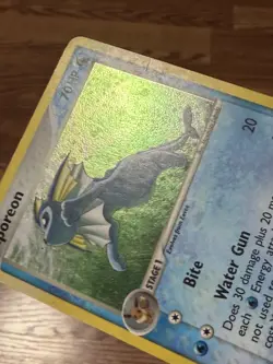 Pokemon TCG English Card Pop Series 3 Vaporeon 6/17 Holo Rare - MP - Image 3