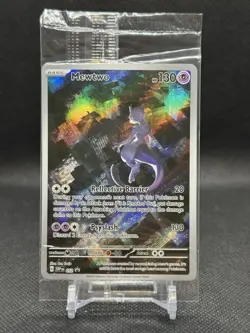 MEWTWO SVP 052 Scarlet Violet 151 Promo Illustration Rare Pokemon Card SEALED - Image 1