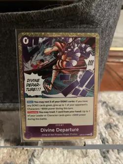 Divine Departure OP13-076 (R) Rare Carrying on His Will One Piece Card Game - Image 1