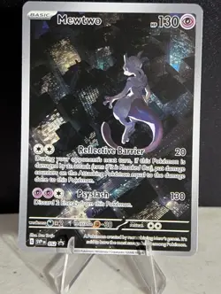 Mewtwo 052 Scarlet & Violet Promo Cards Holo Full Art Black Star - Image 1