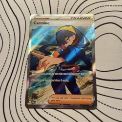 204/167 Carmine : Rare Ultra Card : Twilight Masquerade Pokemon TCG - Image 1