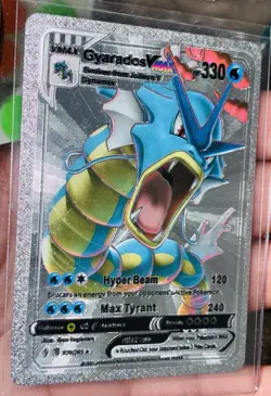 Gyarados VMAX Rainbow Silver Foil Fan Art Pokemon Card - Image 1