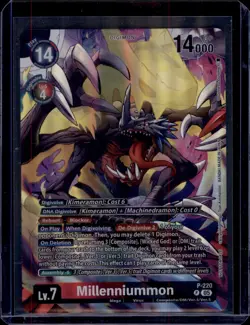 Millenniummon (Time Stranger Box Topper) Promo Digimon Promotion Cards P-220 P - Image 1