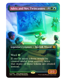 Adrix and Nev, Twincasters - Foil - Special Guests Secrets of Strixhaven MTG - Image 1