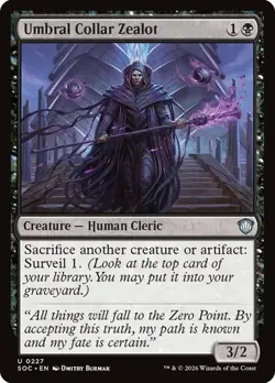 NM Umbral Collar Zealot, MTG, Strixhaven Commander, Magic the Gathering, 227 - Image 1