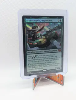 MTG - Michelangelo, Improviser - FOIL Mythic #119 - TMNT NM - Image 1