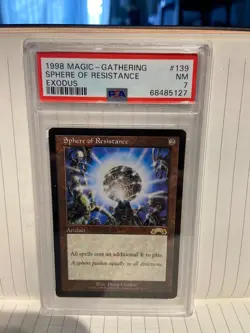 1998 Sphere of Resistance MTG Exodus #139 PSA 7 NM - Image 1