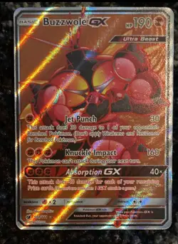 Buzzwole GX #104/111 - SM Crimson Invasion - Pokemon Card 2017 NM/Near Mint - Image 1