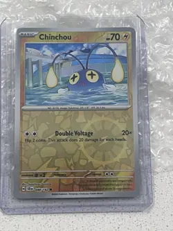 Pokemon TCG Chinchou 048/142 Sv07: Stellar Crown Reverse Holo NM - Image 1