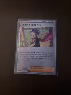 Janine's Secret Art 112/131 Pokemon TCG S&V Prismatic Evolutions Pokeball Holo - Image 1