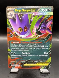 Mega Gengar Ex 056/094 RR Pokemon Phantasmal Flames Near Mint - Image 1