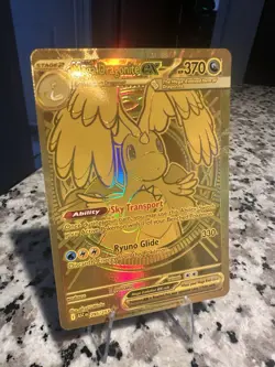Mega Dragonite EX Pokemon TCG 295/217 Near Mint Gold Mega Hyper Rare Ascended - Image 1