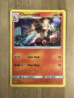 Charmeleon HOLO RARE 19/147 Pokemon SM Burning Shadows NM Premium Collection - Image 1