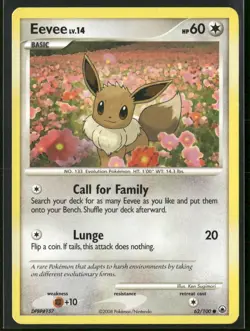 Eevee 62/100 Common Majestic Dawn Pokemon Lightly Played - Image 1