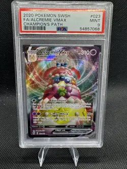 🔥 Pokemon Alcremie VMAX Champion's Path Holo 023/073 PSA 9 🔥 - Image 1