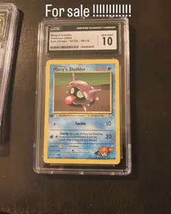 1st Edition Pokemon Misty’s Shellder Gym Heroes 89/132 WOTC 2000 Vintage Common - Image 1