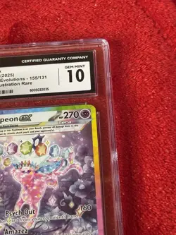 2025 POKEMON PRISMATIC EVOLUTIONS #155/131 ESPEON EX CGC 10 GEM MINT - Image 2