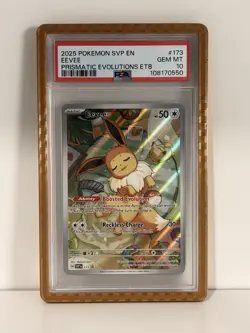 PSA 10 GEM MINT Eevee #173 Pokemon TCG Svp En-Sv Black Star Promo - Image 1