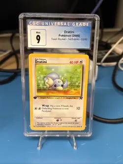 Pokemon Dratini Team Rocket 1st Edition CGC 9 - Image 1