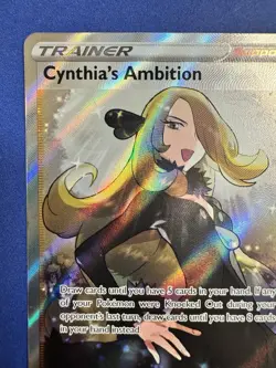 Pokemon Cynthia’s Ambition 169/172 Full Art Trainer Brilliant Stars NM - Image 4