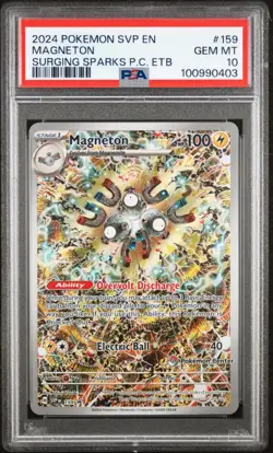 2024 POKEMON CENTER Surging Sparks Magneton #159 PSA 10 - Image 1