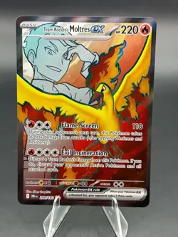 Pokemon TCG Team Rockets Moltres EX#208/182 Destined Rivals NM - Image 1