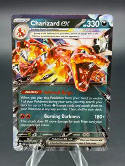 Pokemon TCG Charizard ex Sv03: Obsidian Flames 125/197 Holo Double Rare NM - Image 1