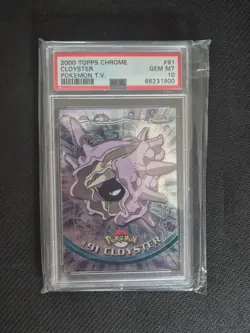 Cloyster Pokemon Topps Chrome PSA 10 Gem Mint Series 2 Chrome - Image 1