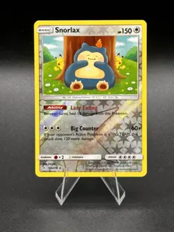 Snorlax 158/214 Sm-Unbroken Bonds *Reverse Holo* Ft. Pikachu Pokemon TCG - Image 1
