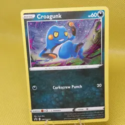 Pokemon Croagunk SWSH245 Sword & Shield Promo Cosmos Holo HP 60 - Image 1