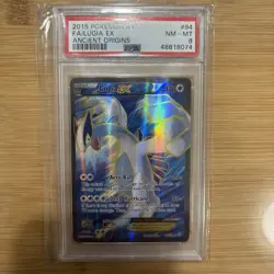 Pokemon Lugia EX XY Ancient Origins Full Art #94 PSA 8 - Image 1